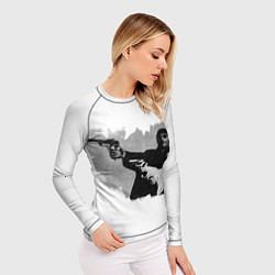 Рашгард женский Леон рисунок, цвет: 3D-принт — фото 2