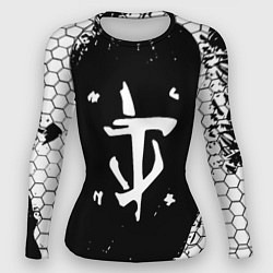 Женский рашгард Doom соты краски