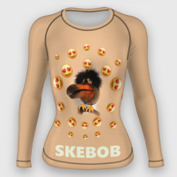 Рашгард женский Мем скебоб и смайлики, цвет: 3D-принт