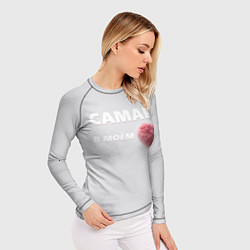 Рашгард женский Самара в моем сердце, цвет: 3D-принт — фото 2