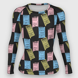 Рашгард женский Советские билеты транспорта, цвет: 3D-принт