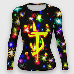 Рашгард женский Doom новогодние искры, цвет: 3D-принт