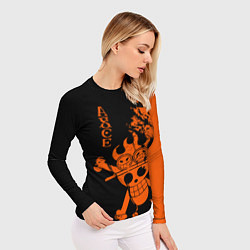 Рашгард женский One Piece - Ace, цвет: 3D-принт — фото 2