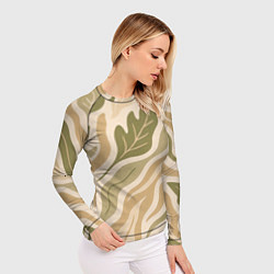 Рашгард женский Листопад, цвет: 3D-принт — фото 2