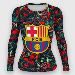 Рашгард женский Barcelona japan tatoo, цвет: 3D-принт