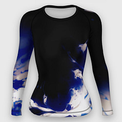 Рашгард женский Синее пламя, цвет: 3D-принт