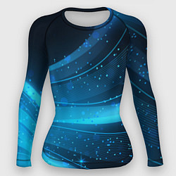 Рашгард женский Абстракция волнистых линий, цвет: 3D-принт