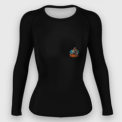 Рашгард женский Motocross mountains, цвет: 3D-принт