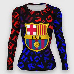 Рашгард женский Barcelona градиент символы, цвет: 3D-принт
