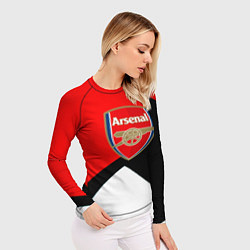 Рашгард женский Arsenal geometry sport, цвет: 3D-принт — фото 2