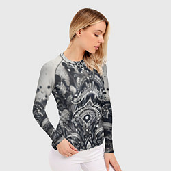 Рашгард женский Abstract pattern - graffiti, цвет: 3D-принт — фото 2