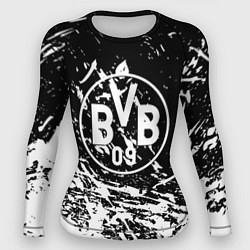 Рашгард женский Borussia белые краски, цвет: 3D-принт