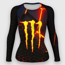 Рашгард женский Monster energy броня краски, цвет: 3D-принт