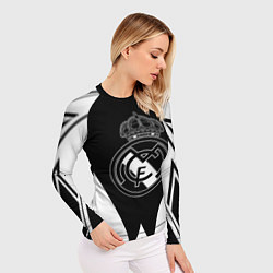 Рашгард женский Real Madrid геометрия спорт, цвет: 3D-принт — фото 2