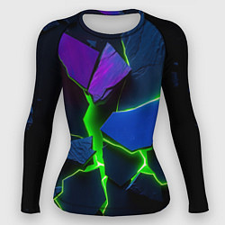 Рашгард женский Neon tile, цвет: 3D-принт