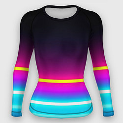 Рашгард женский Beach shorts, цвет: 3D-принт