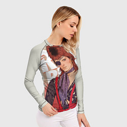 Рашгард женский David Bowie Rebel Rebel, цвет: 3D-принт — фото 2