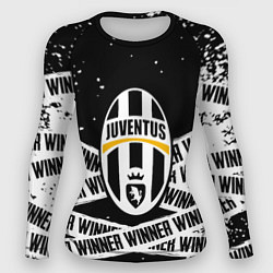 Рашгард женский Juventus подедитель краски, цвет: 3D-принт