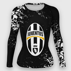 Рашгард женский Ювентус черепа краски, цвет: 3D-принт