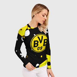 Рашгард женский Borussia геометрия текстура, цвет: 3D-принт — фото 2