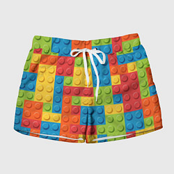 Шорты женские Лего конструктор, цвет: 3D-принт