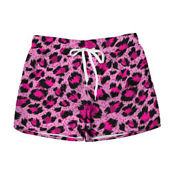 Женские шорты Розовый леопард