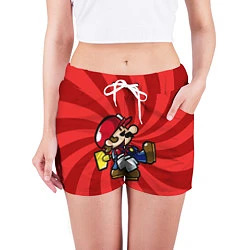 Шорты женские Super Mario: Red Illusion, цвет: 3D-принт — фото 2