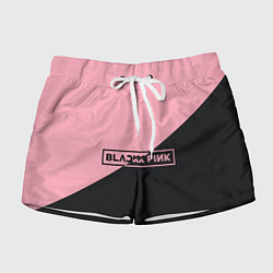 Шорты женские Black Pink, цвет: 3D-принт