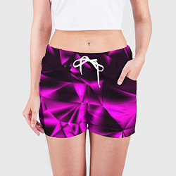 Шорты женские НЕОНОВАЯ ТЕКСТУРА, цвет: 3D-принт — фото 2