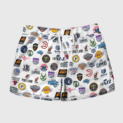 Шорты женские NBA Pattern, цвет: 3D-принт