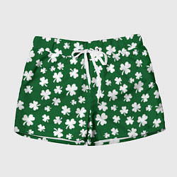 Шорты женские ДЕНЬ СВЯТОГО ПАТРИКА, цвет: 3D-принт