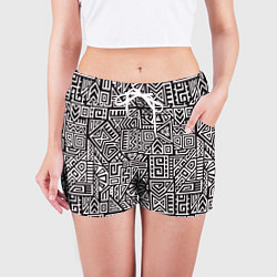 Шорты женские Геометрия, цвет: 3D-принт — фото 2