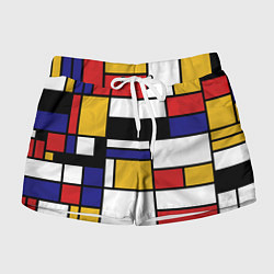 Шорты женские Color blocking, цвет: 3D-принт