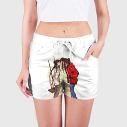 Шорты женские Благословление небожителей Tia, цвет: 3D-принт — фото 2