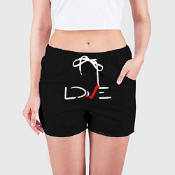 Шорты женские Love, цвет: 3D-принт — фото 2