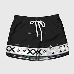 Шорты женские Desert Eagle: Printstream Black, цвет: 3D-принт