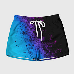 Шорты женские Неоновые Краски, цвет: 3D-принт