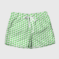 Шорты женские Мозговые слизни, цвет: 3D-принт