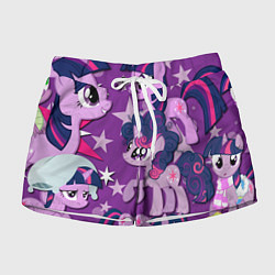 Шорты женские Twilight Sparkle, цвет: 3D-принт