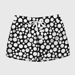 Женские шорты Черно-белый горох