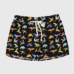 Женские шорты Акварельные птица