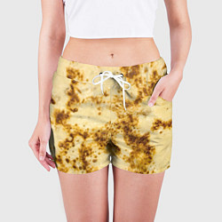 Шорты женские Жареный блин, цвет: 3D-принт — фото 2