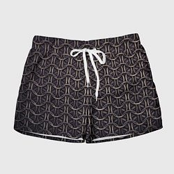 Шорты женские Кольчуга железная средневековая, цвет: 3D-принт