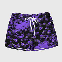 Шорты женские Геометри Дэш game Geometry Dash, цвет: 3D-принт