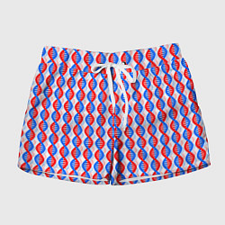Шорты женские Спирали ДНК, цвет: 3D-принт