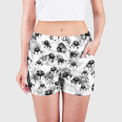 Шорты женские Король и шут Лого Паттерн, цвет: 3D-принт — фото 2