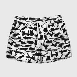 Шорты женские Домашний котик, цвет: 3D-принт
