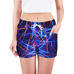 Шорты женские Neon pattern Fashion 2055, цвет: 3D-принт — фото 2