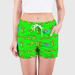 Шорты женские CHARMING CROCODILES, цвет: 3D-принт — фото 2