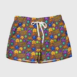 Женские шорты Stardew Valley pattern brown